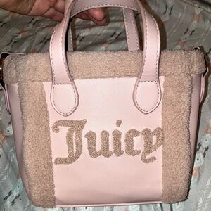 Juicy Couture Light Pink Mini Bag with Shearling